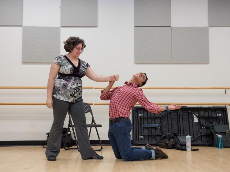 dancers in a dance studio