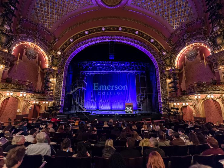 People sitting in Cutler Majestic Theatre